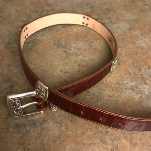 Brown embellished Brighton belt
